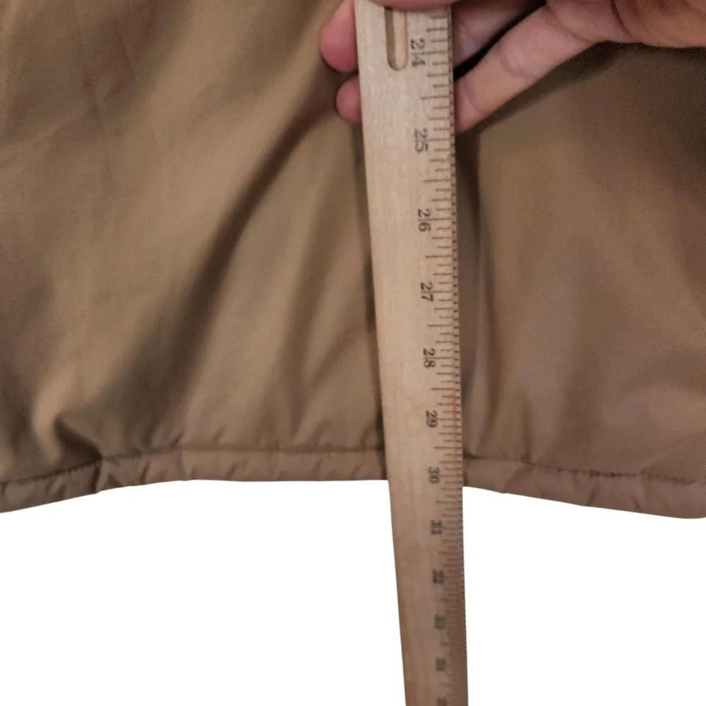 Brooks Brothers Vest Mens XL Beige Quilted Removable Liner Padded Insulated